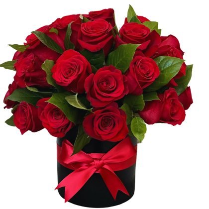 20 roses with foliage