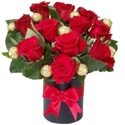 11 roses & ferrero rocher