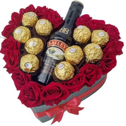 Mini roses with Ferrero rocher & Baileys 200ml