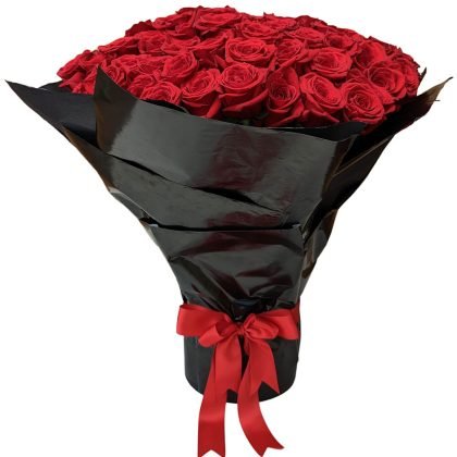 100 roses circle box luxury wrapped