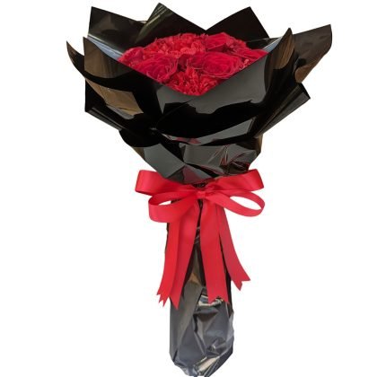 10 Roses & 10 carnations luxury wrapped