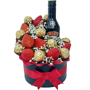 Circle box with liquor