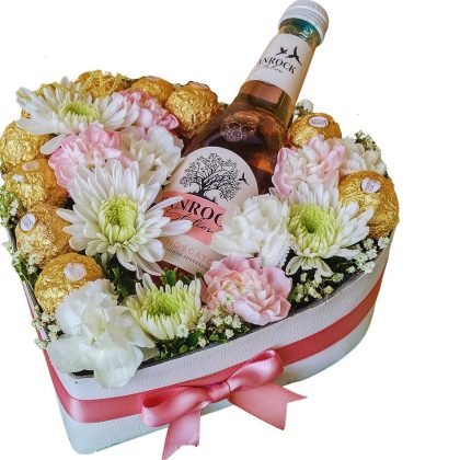 H46 Mix flowers with Banrock 200ml & Ferrero rocher