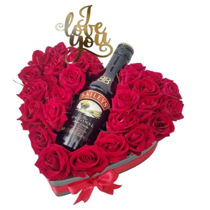 H3 - Mini roses with Baileys 200ml vday