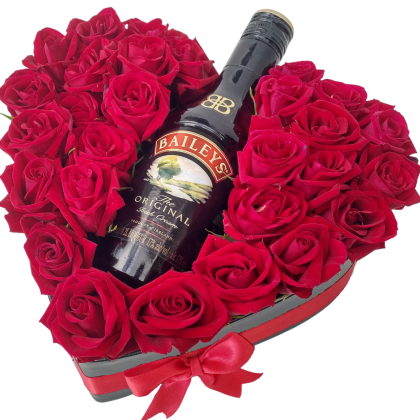 H3 mini roses with Bailey's 200ml
