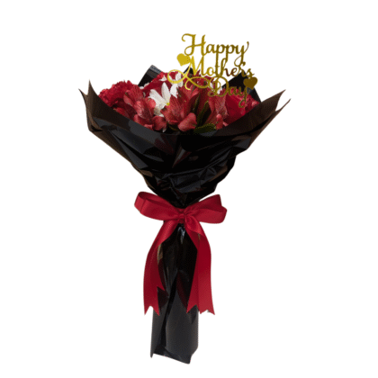 LB5 - 6 Roses & 6 carnations with mix flowers